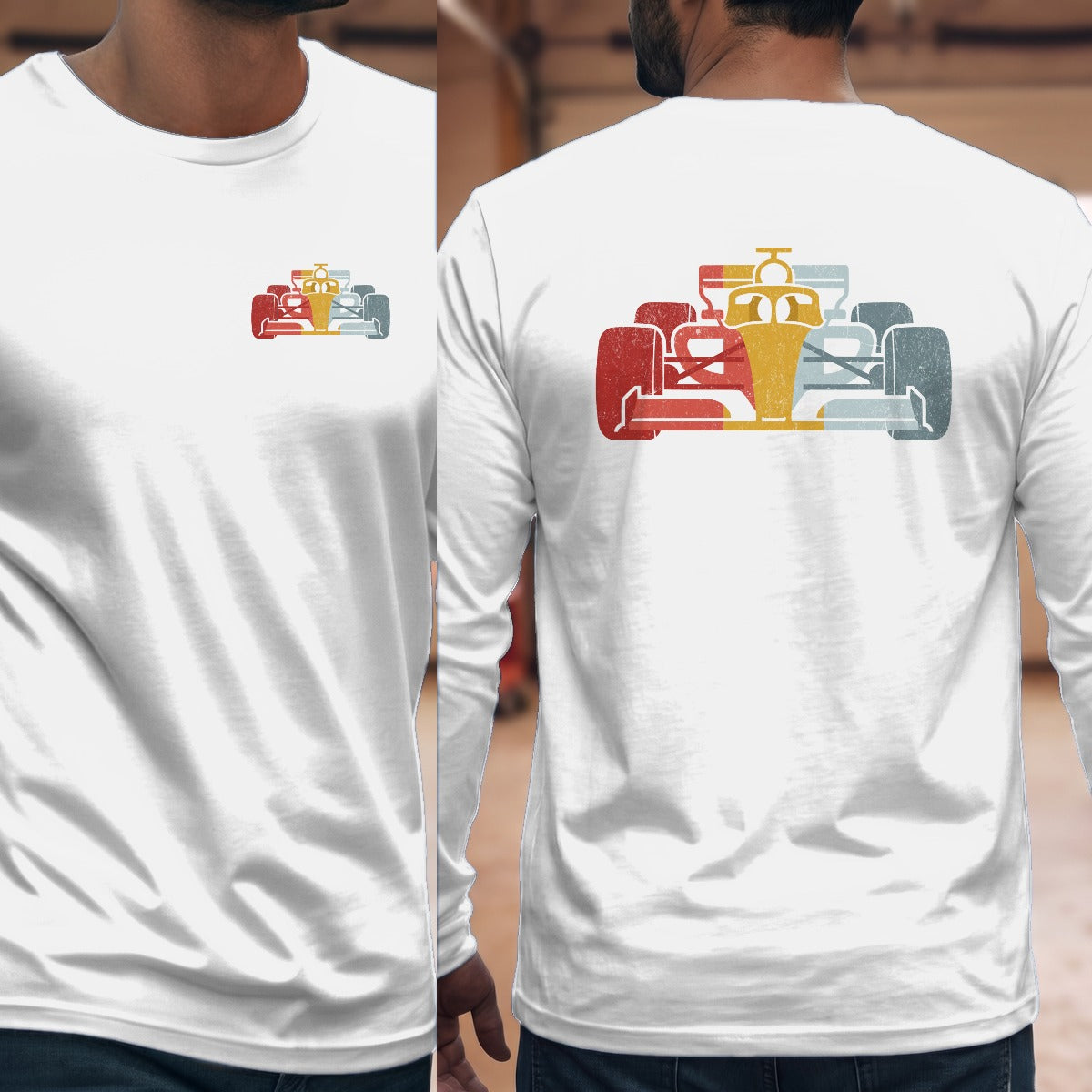 White | Left Chest + Back