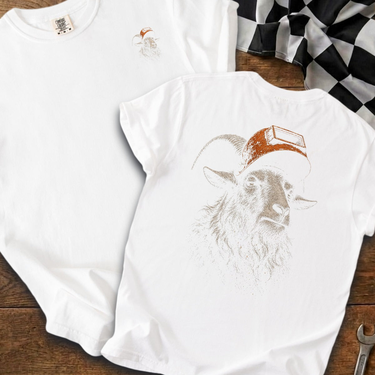 White | Left Chest + Back