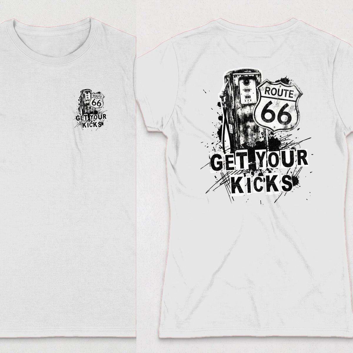 White | Left Chest + Back