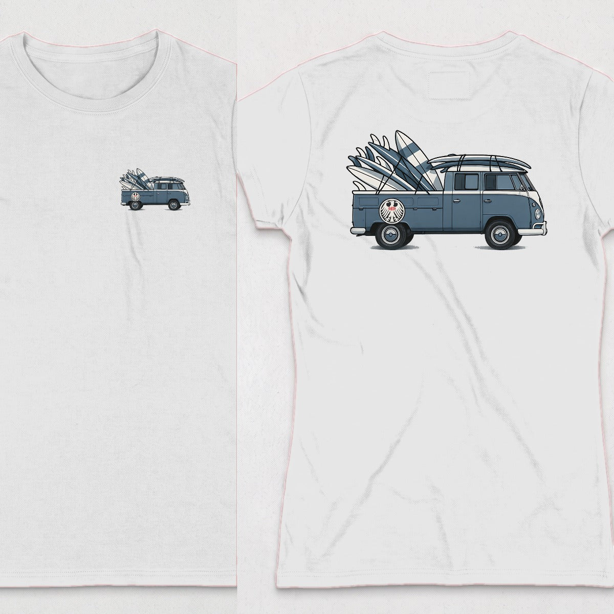 White | Left Chest + Back