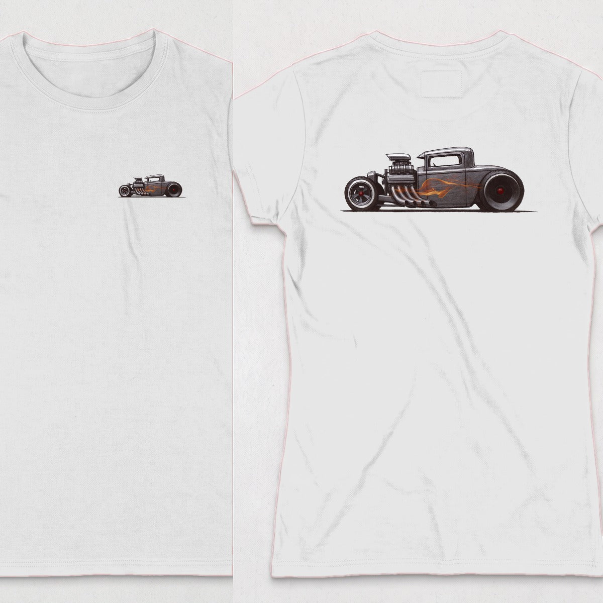 White | Left Chest + Back