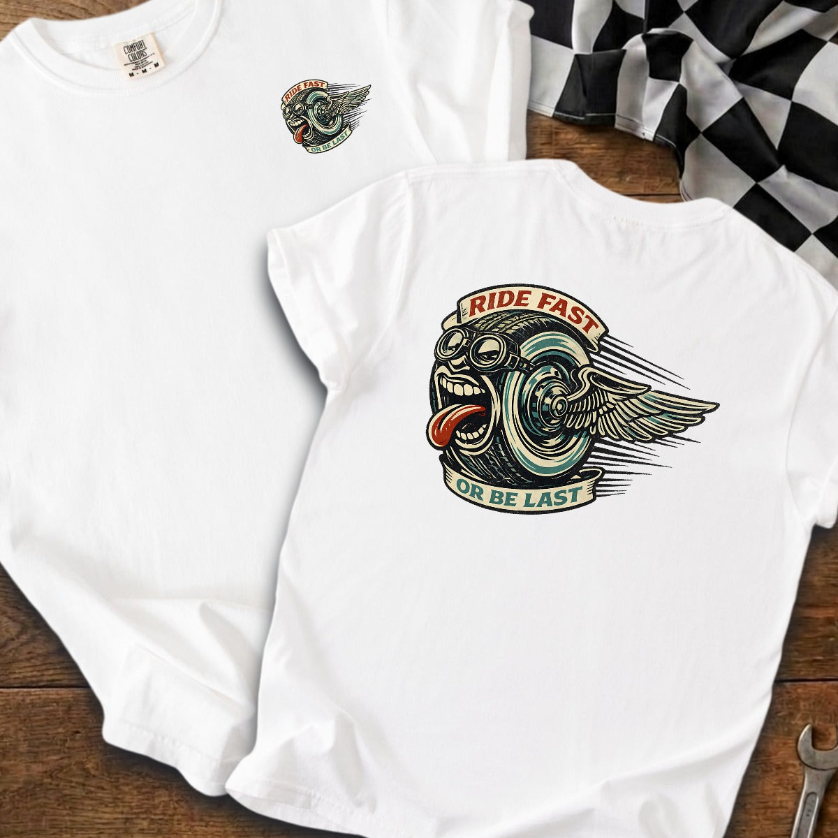 White | Left Chest + Back