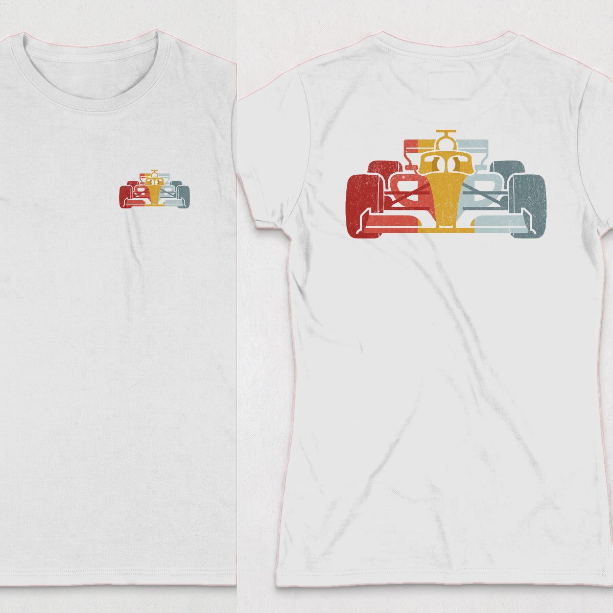 White | Left Chest + Back