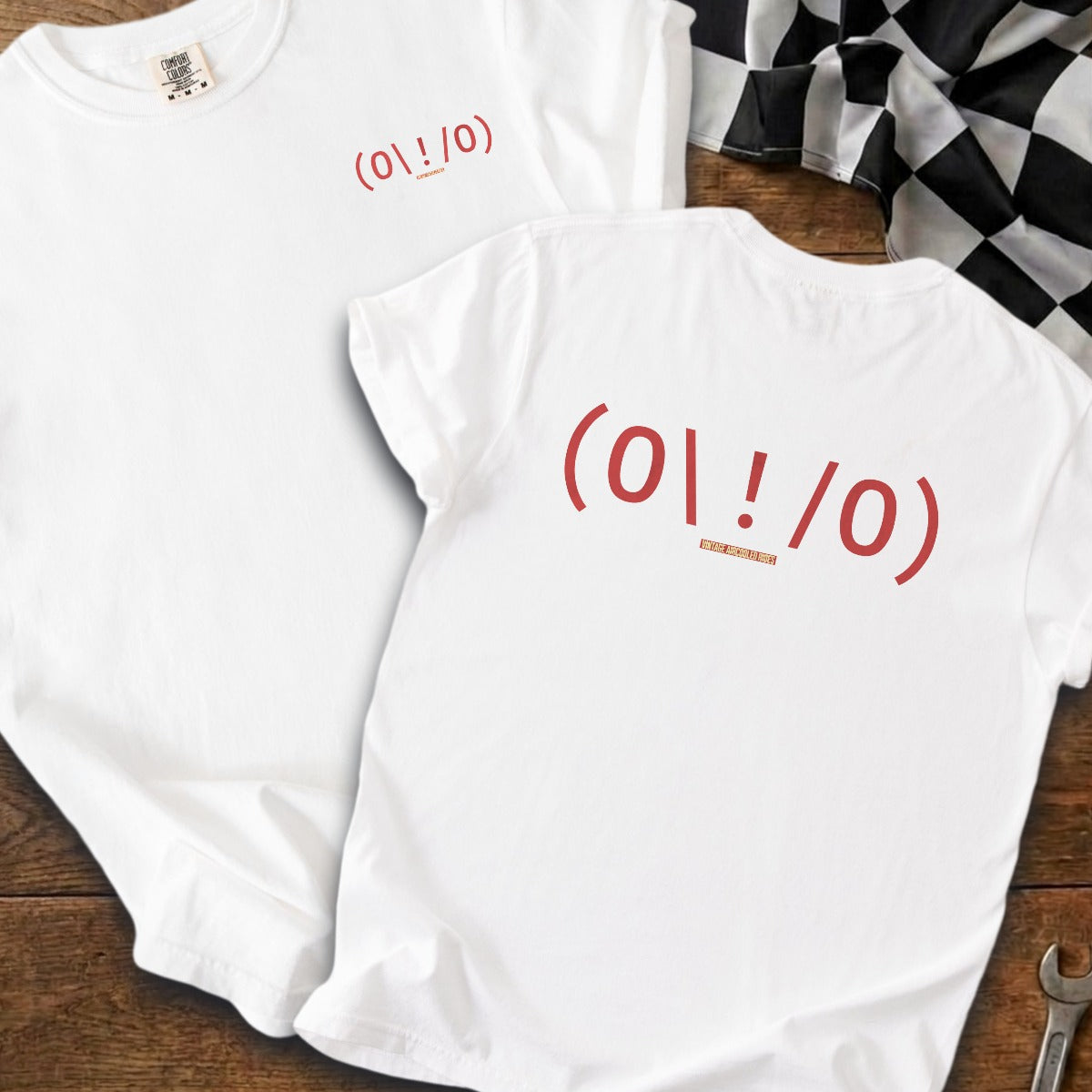 White | Left Chest + Back