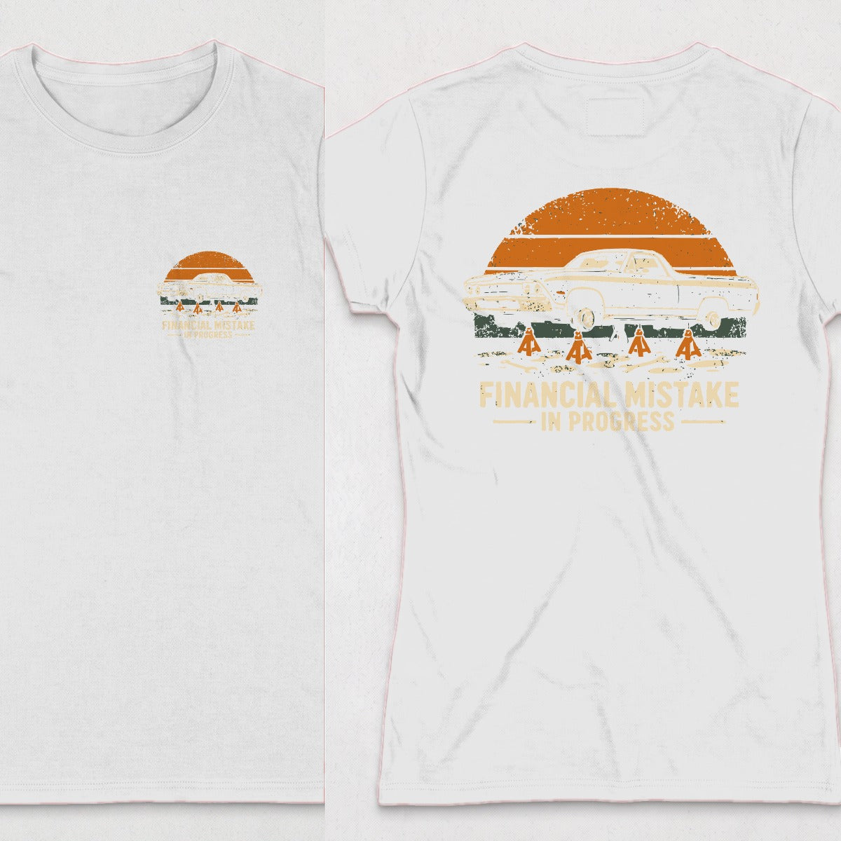 White | Left Chest + Back