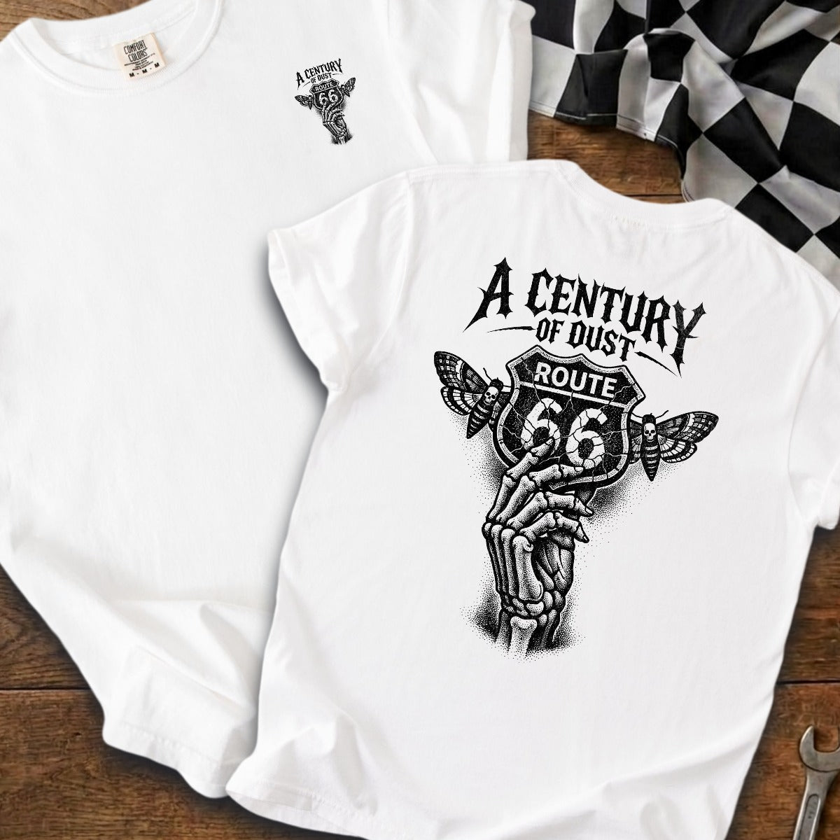 White | Left Chest + Back