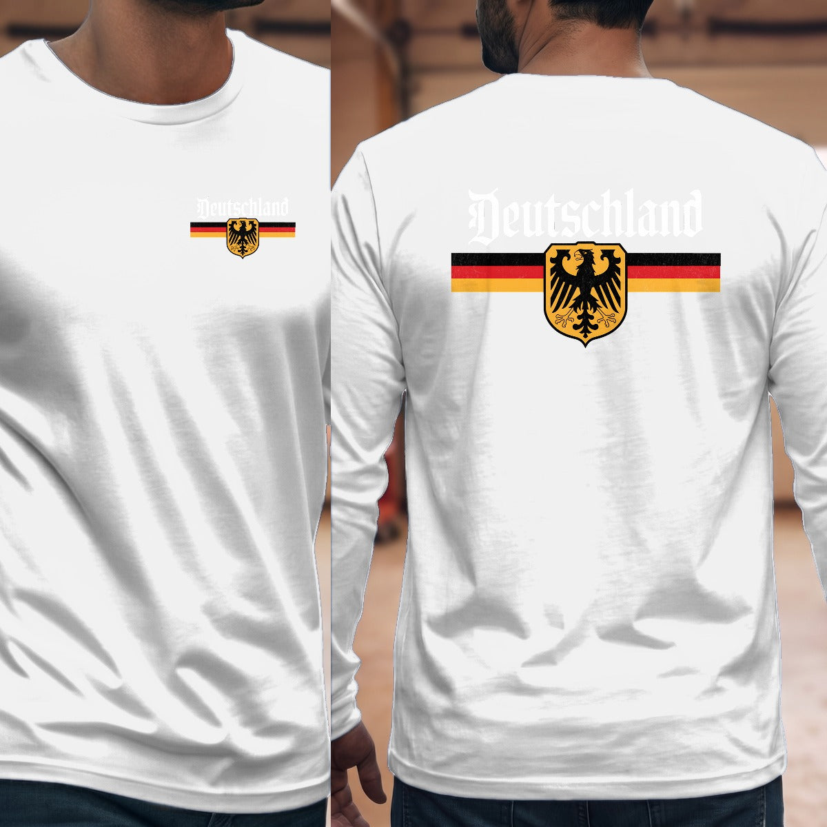 White | Left Chest + Back