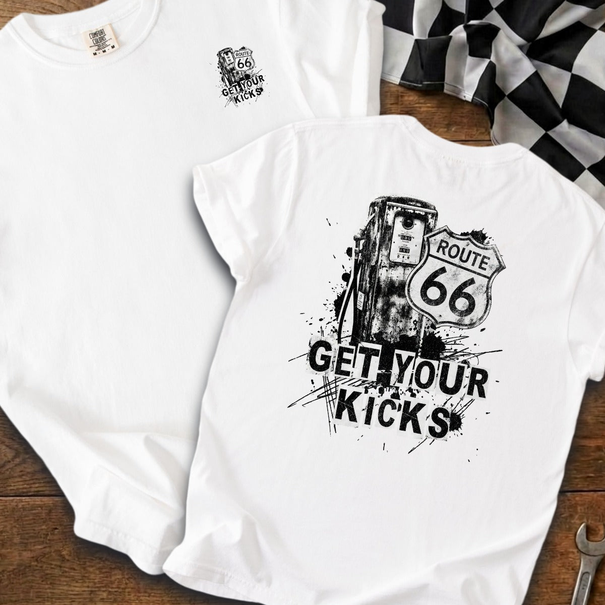 White | Left Chest + Back