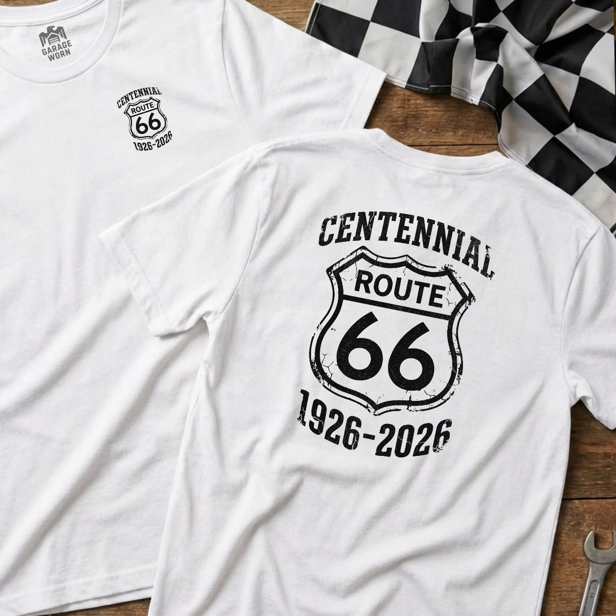 White | Left Chest + Back