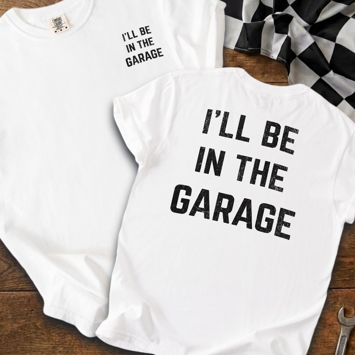White | Left Chest + Back