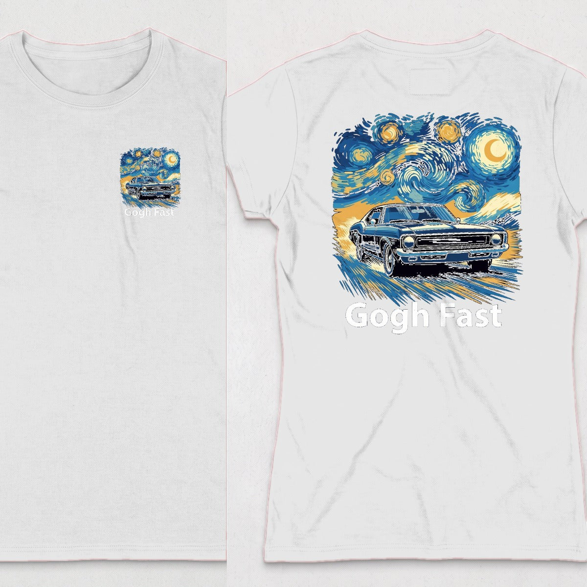 White | Left Chest + Back