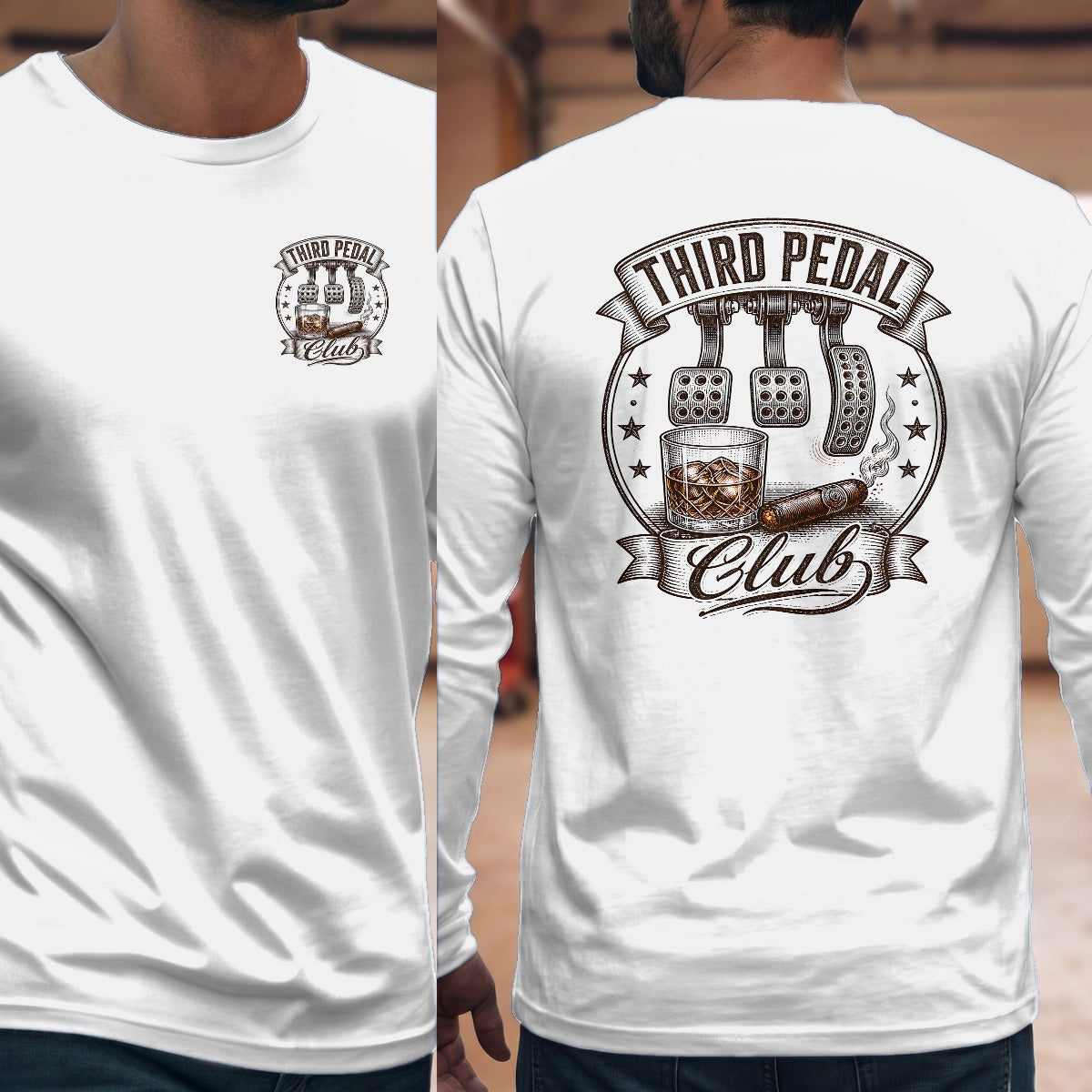 White | Left Chest + Back