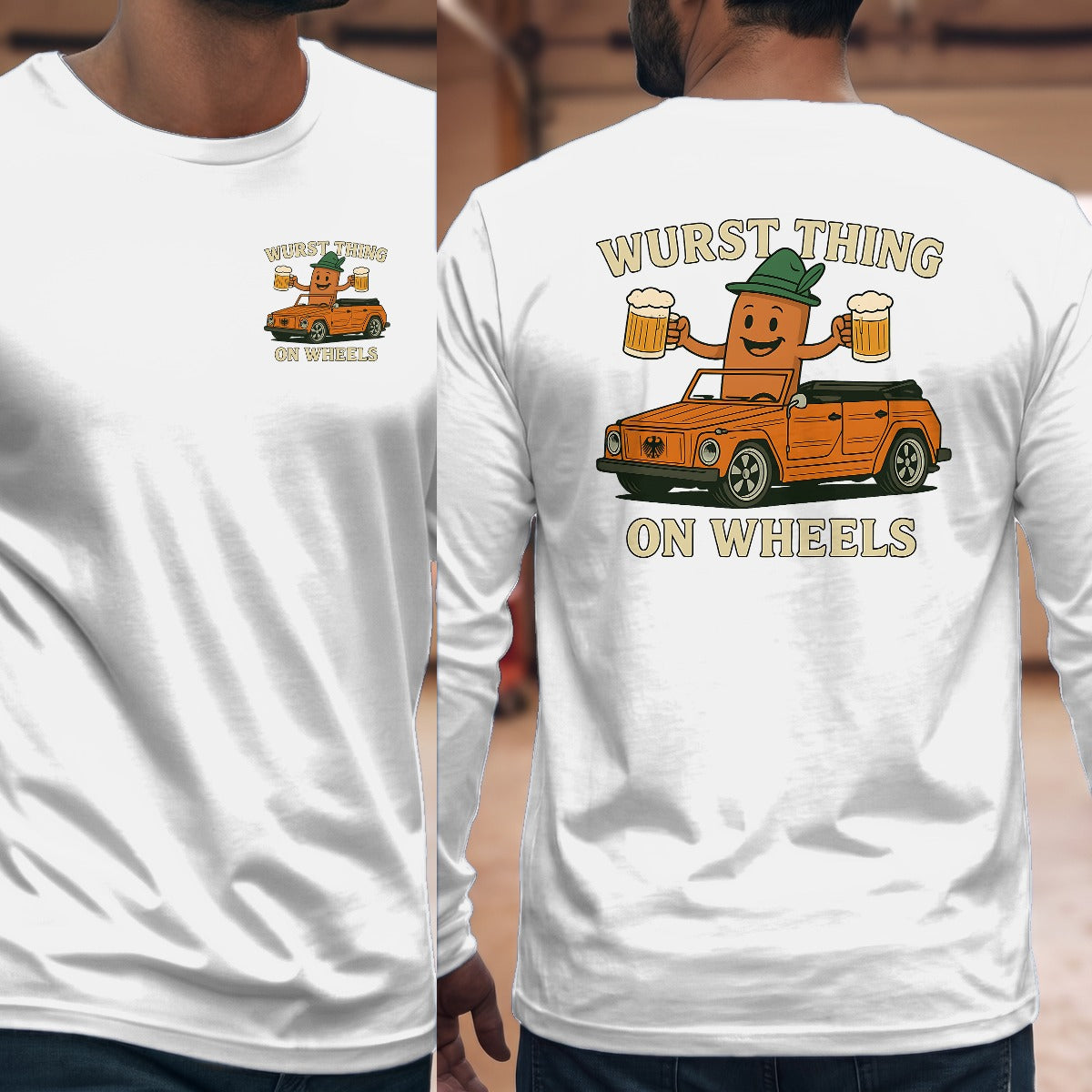 White | Left Chest + Back