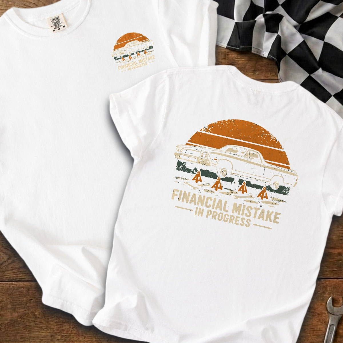 White | Left Chest + Back