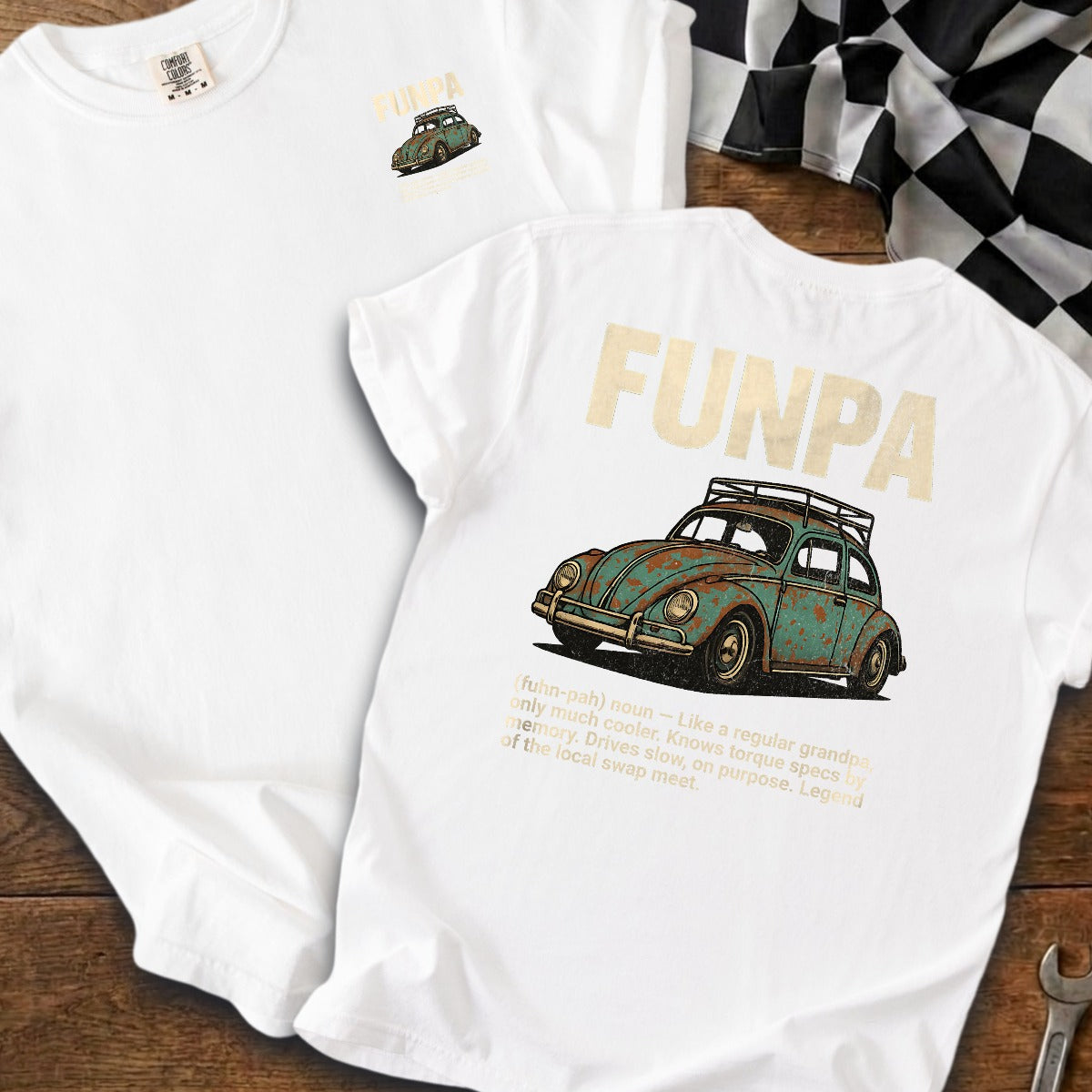 White | Left Chest + Back