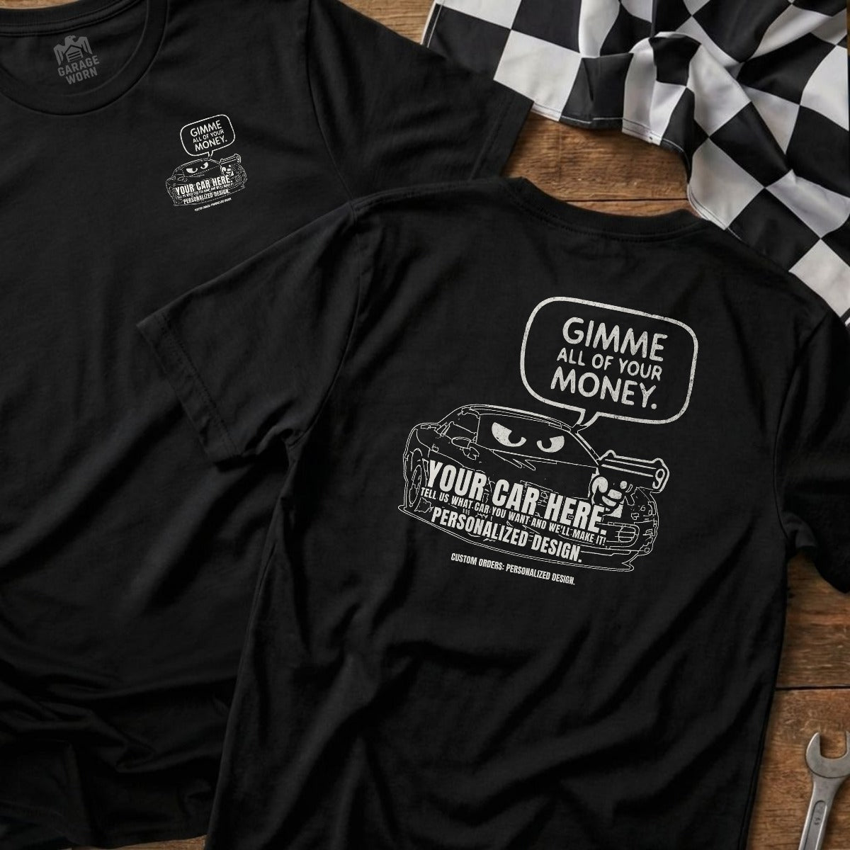 Black | Left Chest + Back