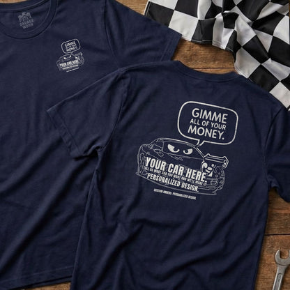 Navy | Left Chest + Back